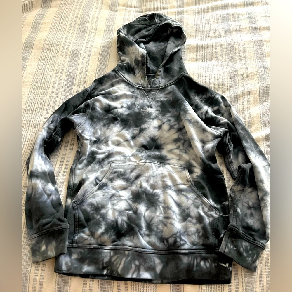 Size 4 Lululemon tie dyed gray hoodie
